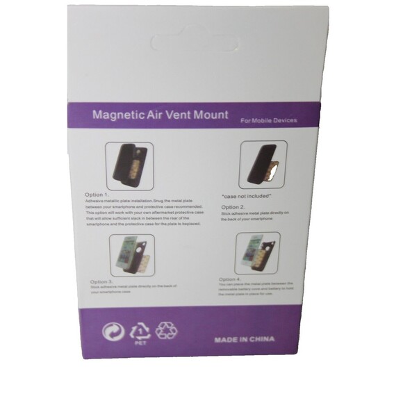 Magnetic Cell Phone Mount Car Air Vent Holder Stand Neat Small Mobile Devices - Picture 5 of 6